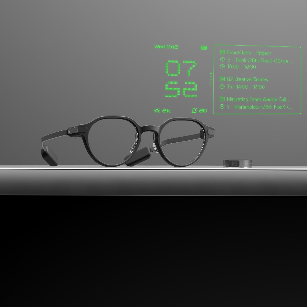 Even G2 smart glasses and companion ring